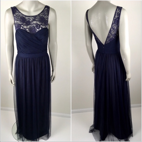 Amsale “Chandra” Bridesmaid Gown - midnight blue - Picture 1 of 2